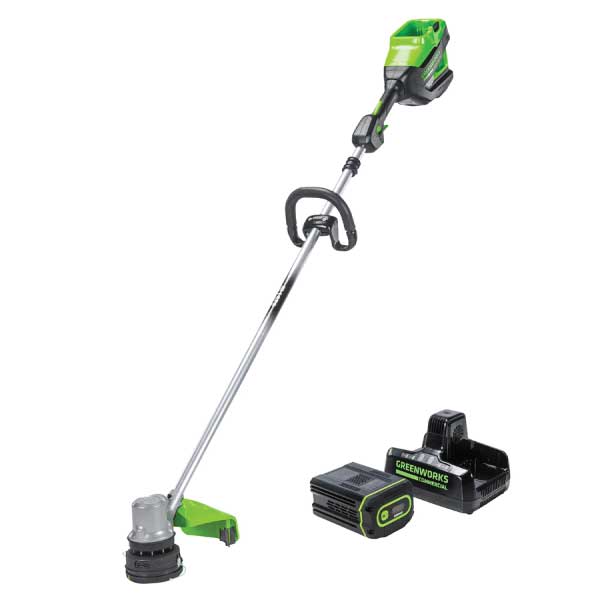 Greenworks 82V 1.5kW String Trimmer with 4Ah Battery and Dual Port Charger