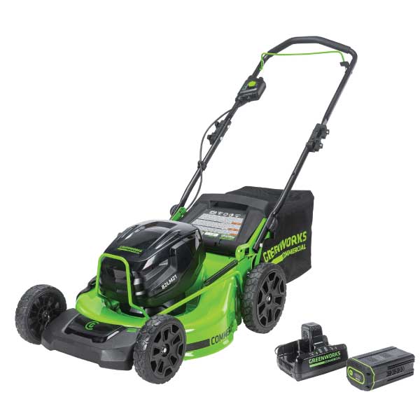 82V 21" Brushless Push Mower with (1) 5Ah Battery and Dual Port Charger 